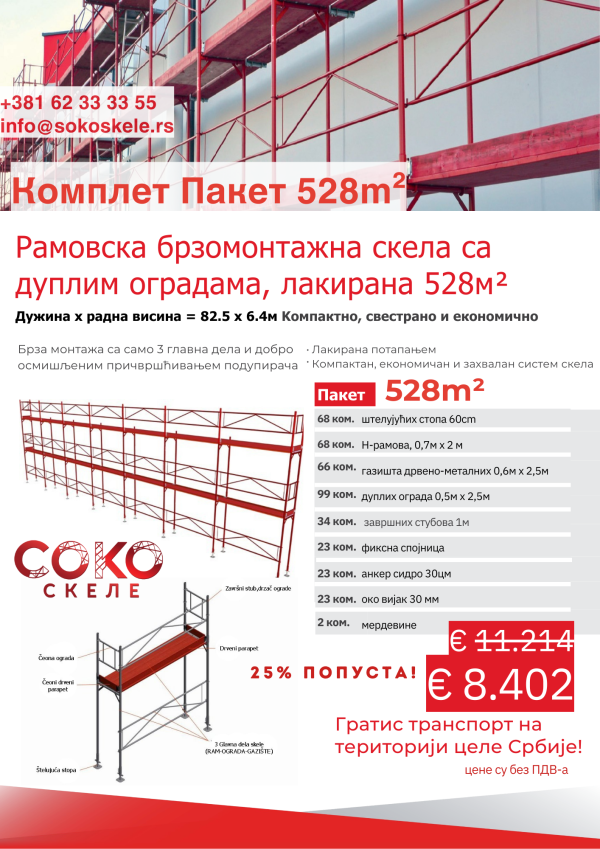 528m2 Пакет Комплет Скеле