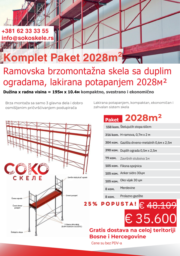 Ramovska Skela Paket 2028m2