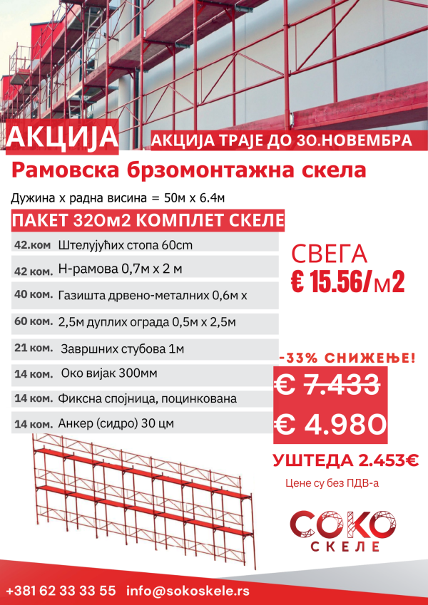 Пакет ''320м2'' Комплет Скеле