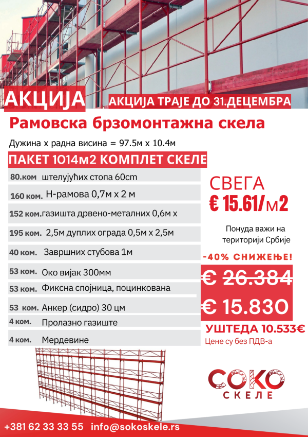 Пакет ''1014м2'' Комплет Скеле